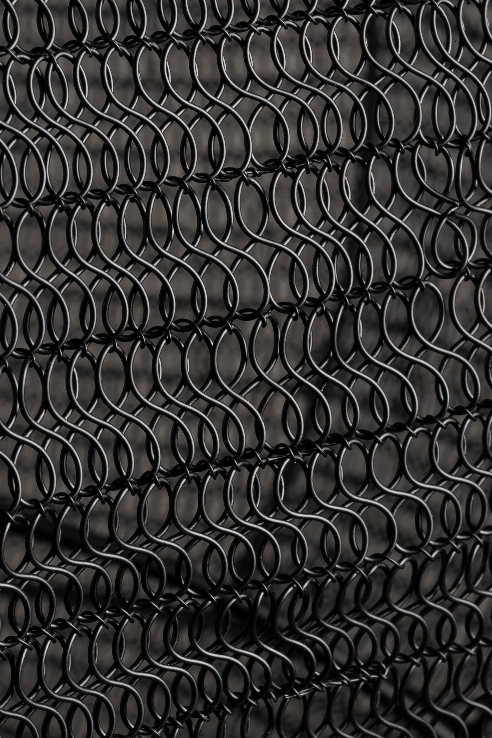 Dutchbone Meezan Black Metal Weave Floor Lamp